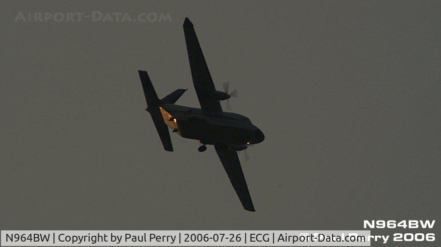 N964BW, 1989 CASA C-212-DF C/N 379, Aviocar in the pattern at Elizabeth City