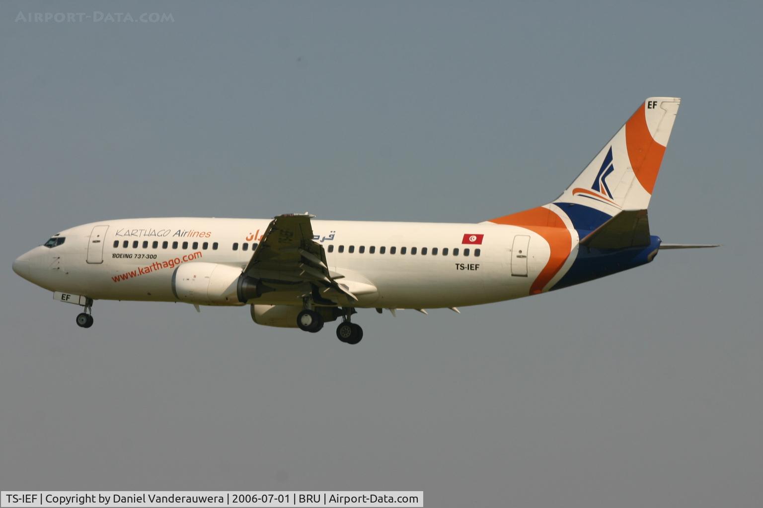 TS-IEF, 1994 Boeing 737-3Q8 C/N 26309, arrival of flight KAJ6486