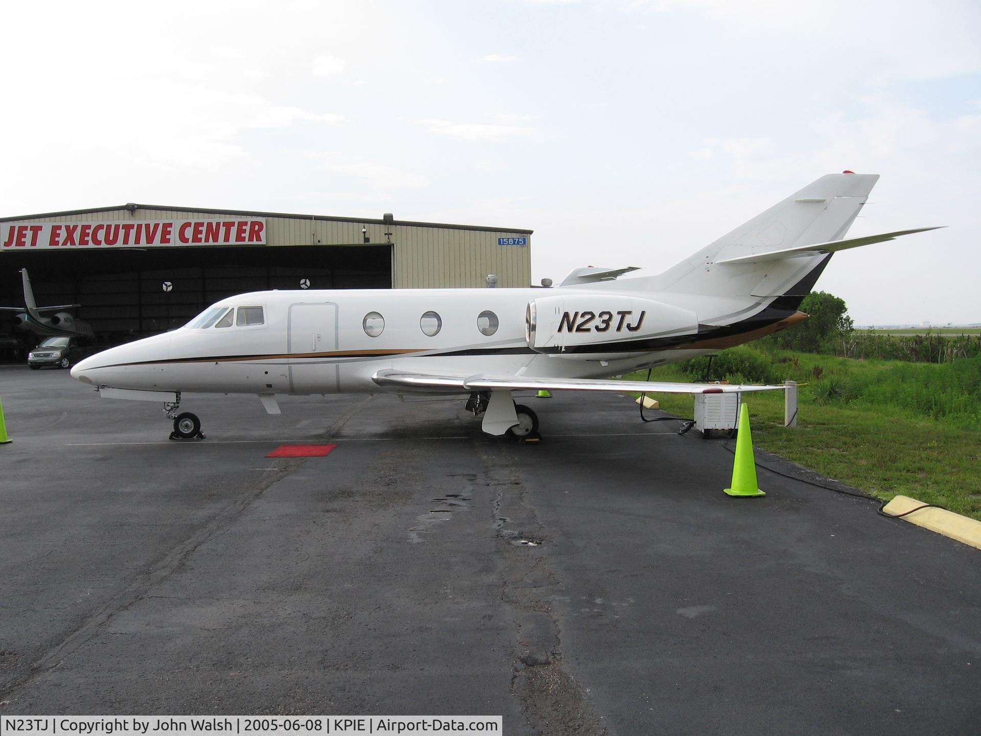 N23TJ, 1977 Dassault Falcon 10 C/N 089, 23TJ on the ramp @ PIE