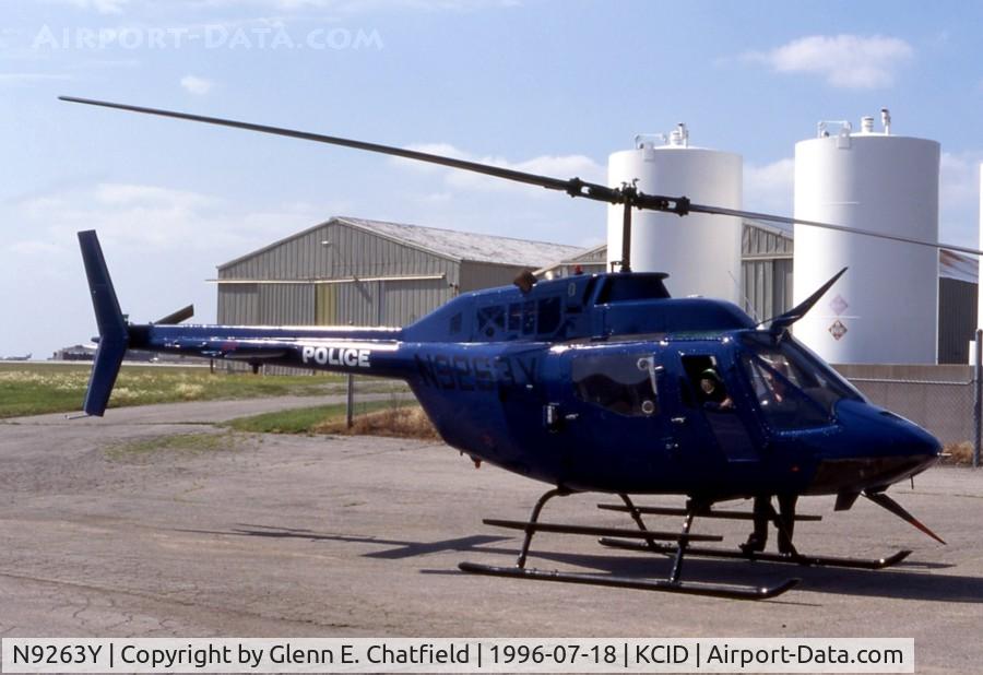 N9263Y, Bell OH-58C Kiowa C/N 40460, ex- OH-58C 69-16239 Cedar Rapids, IA Police