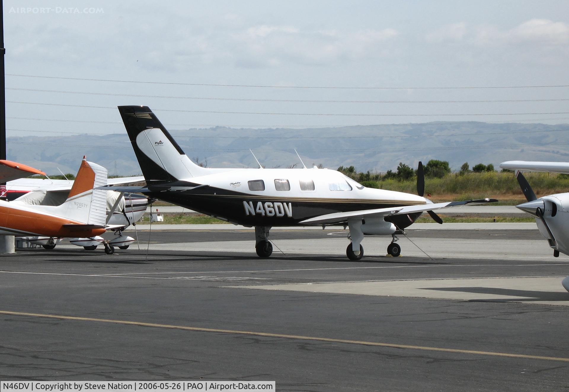 N46DV, 1999 Piper PA-46-350P Malibu Mirage C/N 4636218, 1999 Piper PA-46-350P @ Palo Alto Municipal Airport, CA