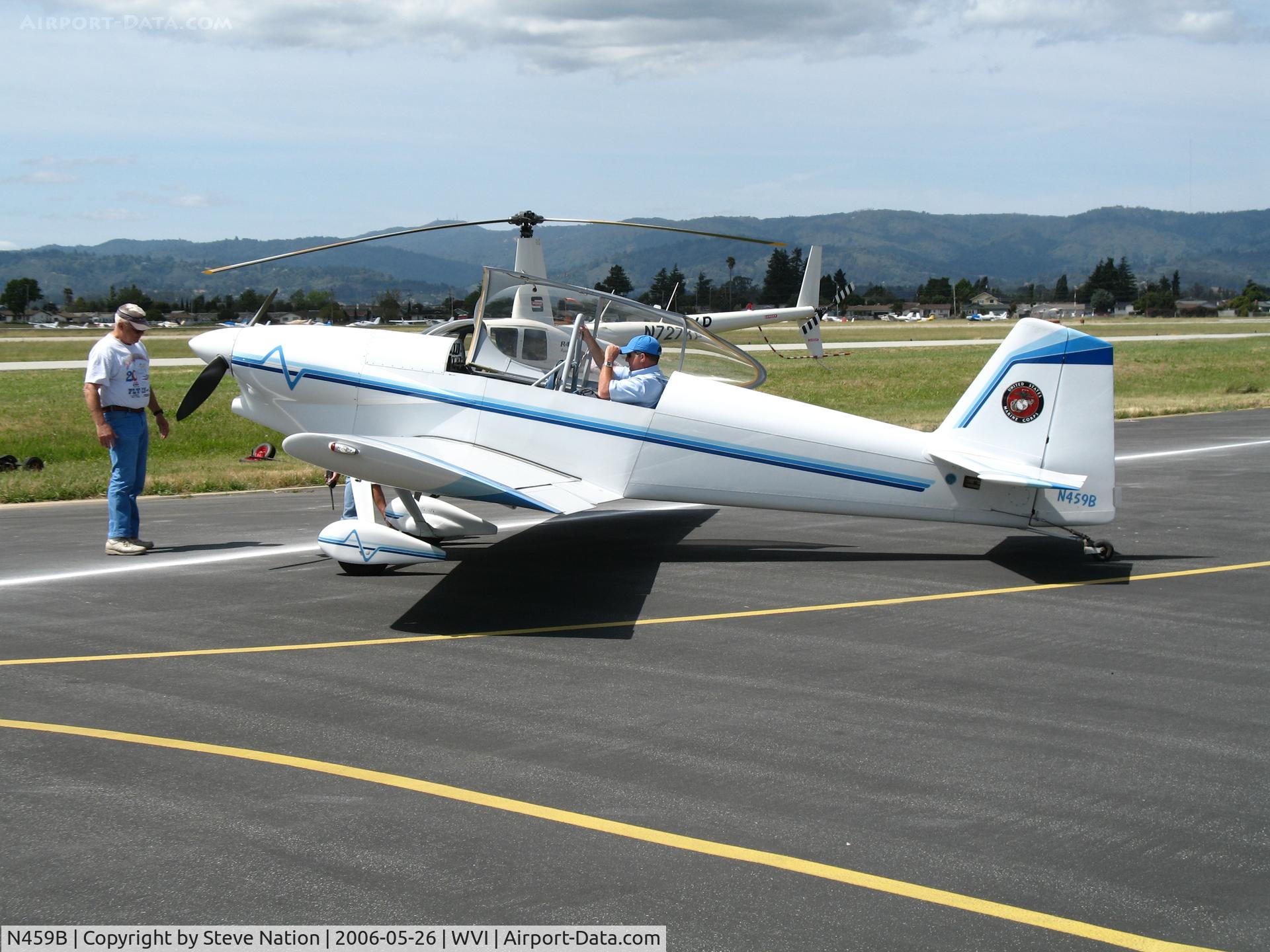 N459B, 2000 Vans RV-4 C/N 3583, Concerned owner of 2000 Williams VANS RV-4 homebuilt checks for dings on 