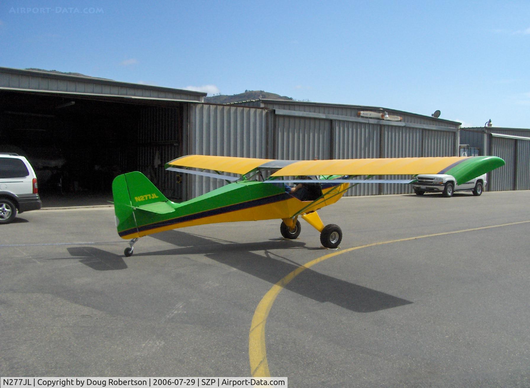 N277JL, 1991 Denney Kitfox Model 1 C/N 122, 1991 Lawrence KITFOX, Rotax, tethered engine runup