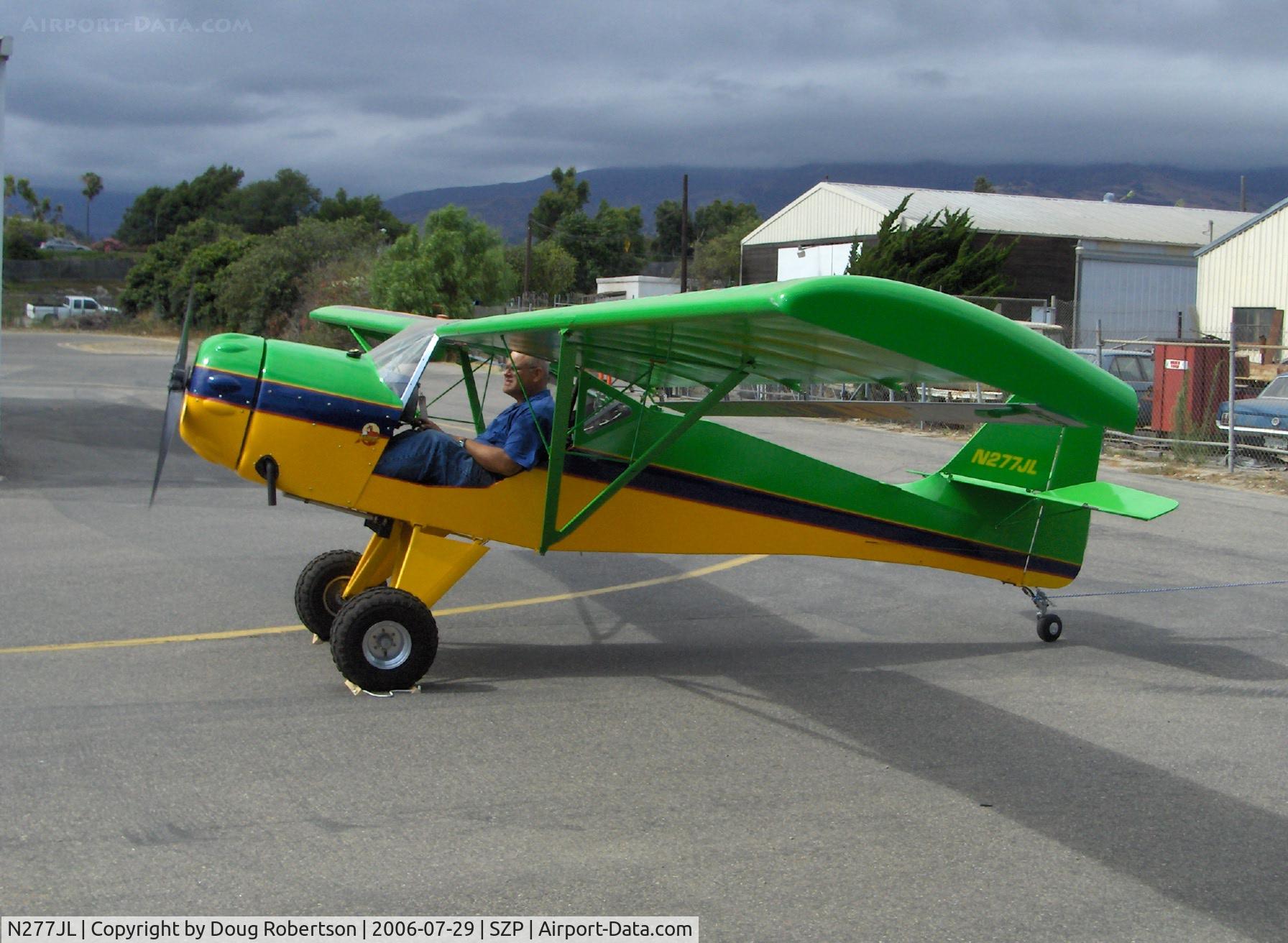 N277JL, 1991 Denney Kitfox Model 1 C/N 122, 1991 Lawrence KITFOX, Rotax engine runup