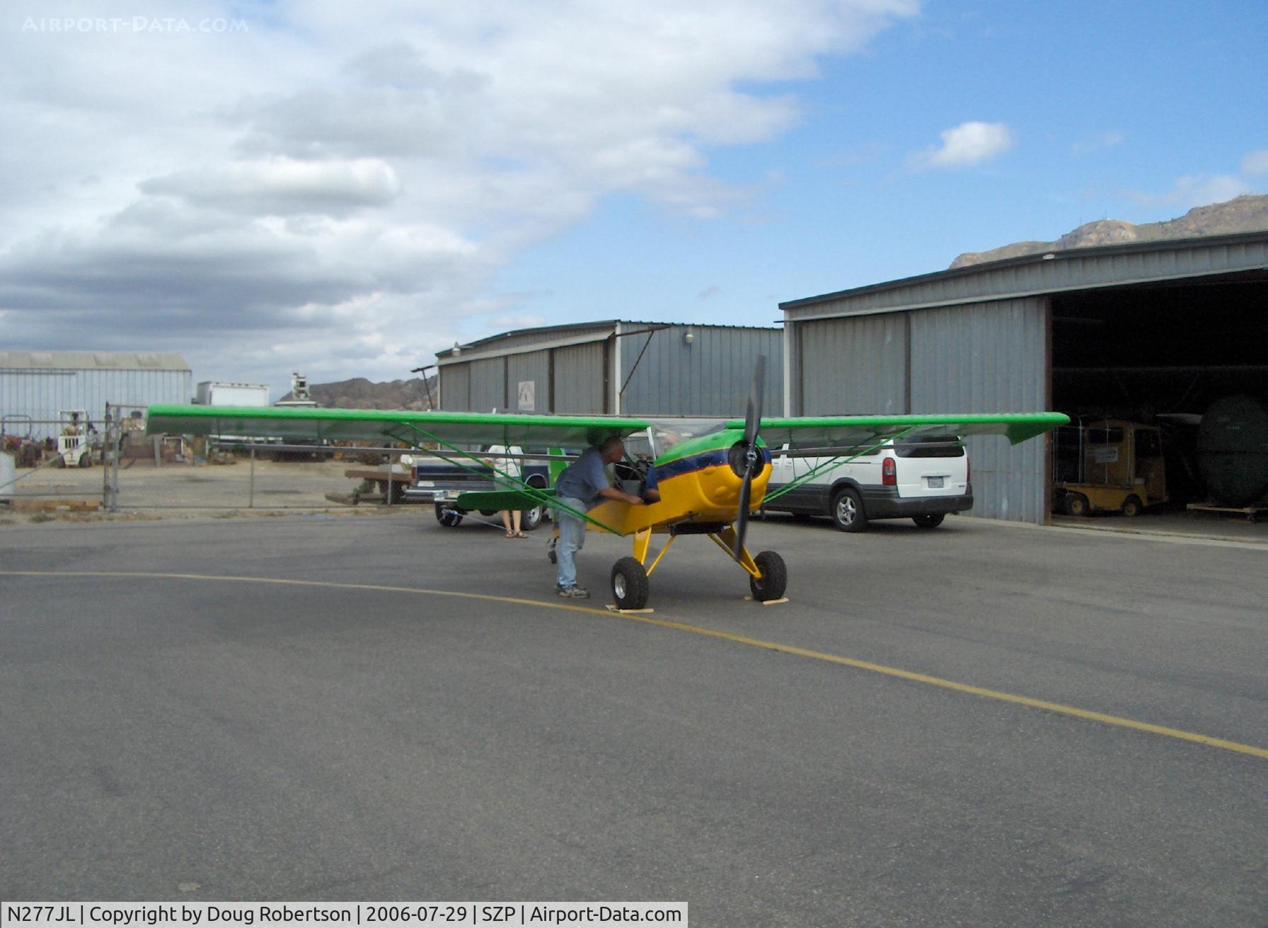 N277JL, 1991 Denney Kitfox Model 1 C/N 122, 1991 Lawrence KITFOX, Rotax engine runup