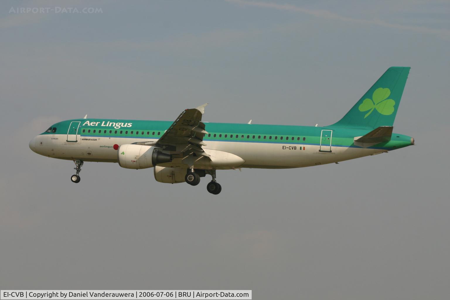 EI-CVB, 2000 Airbus A320-214 C/N 1394, arrival of St Mobhi on rwy 25L