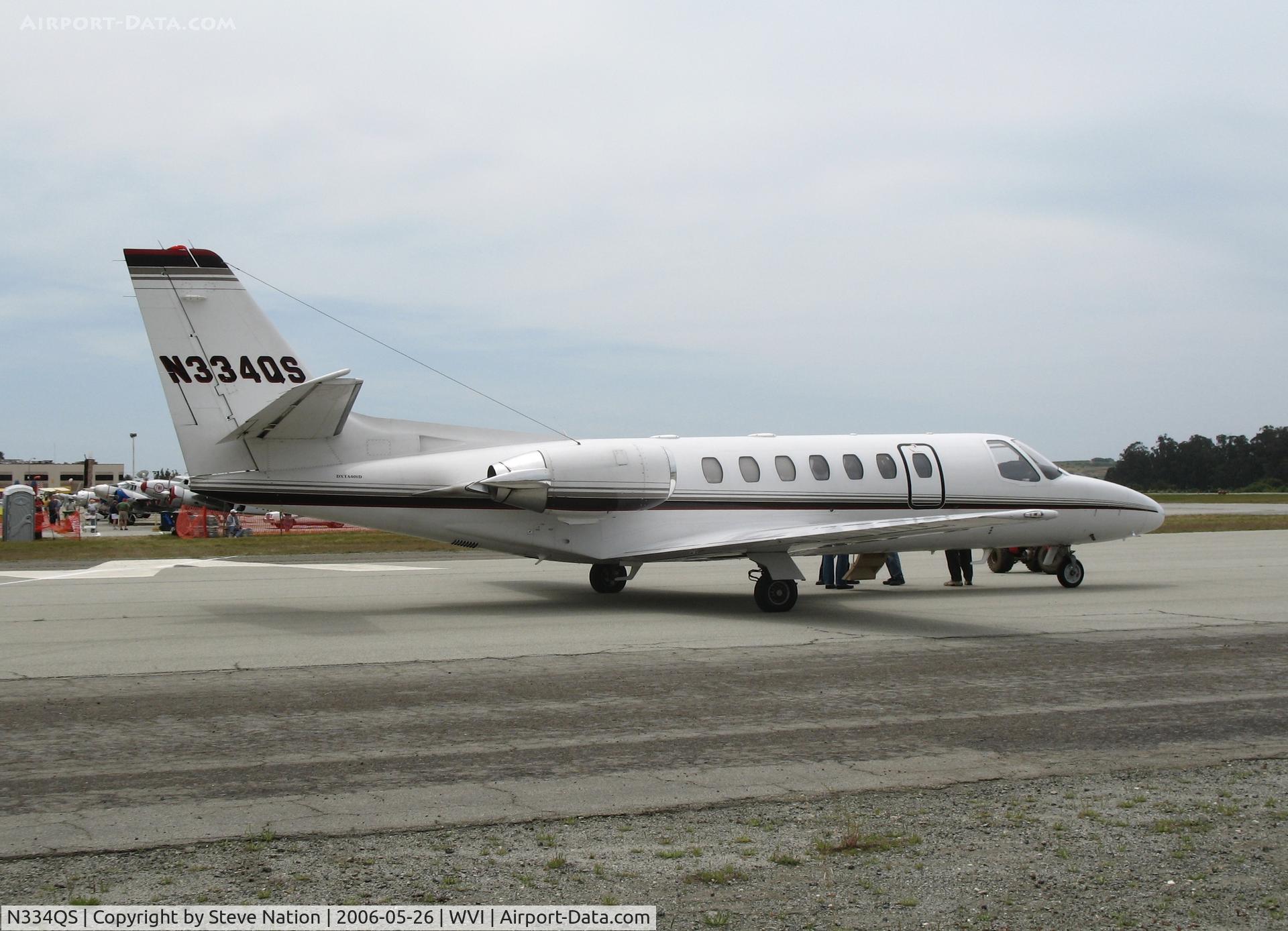 N334QS, 1997 Cessna 560 Citation Ultra C/N 560-0434, NetJets 1997 Cessna 560 @ Watsonville Municipal Airport, CA