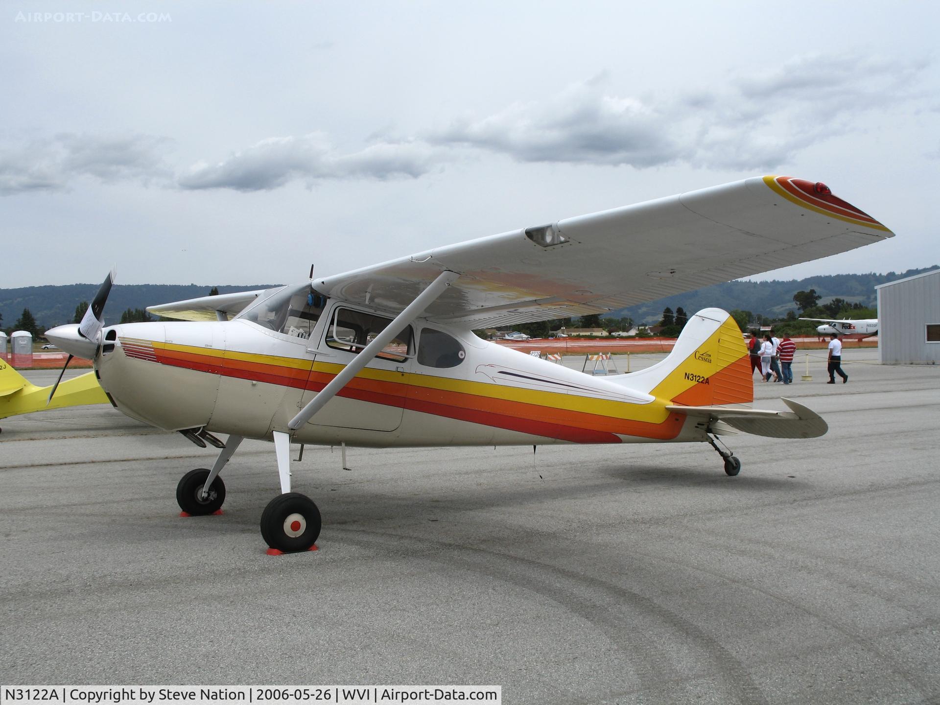 N3122A, 1953 Cessna 170B C/N 25766, 1953 Cessna 170B @ Watsonville Municipal Airport, CA