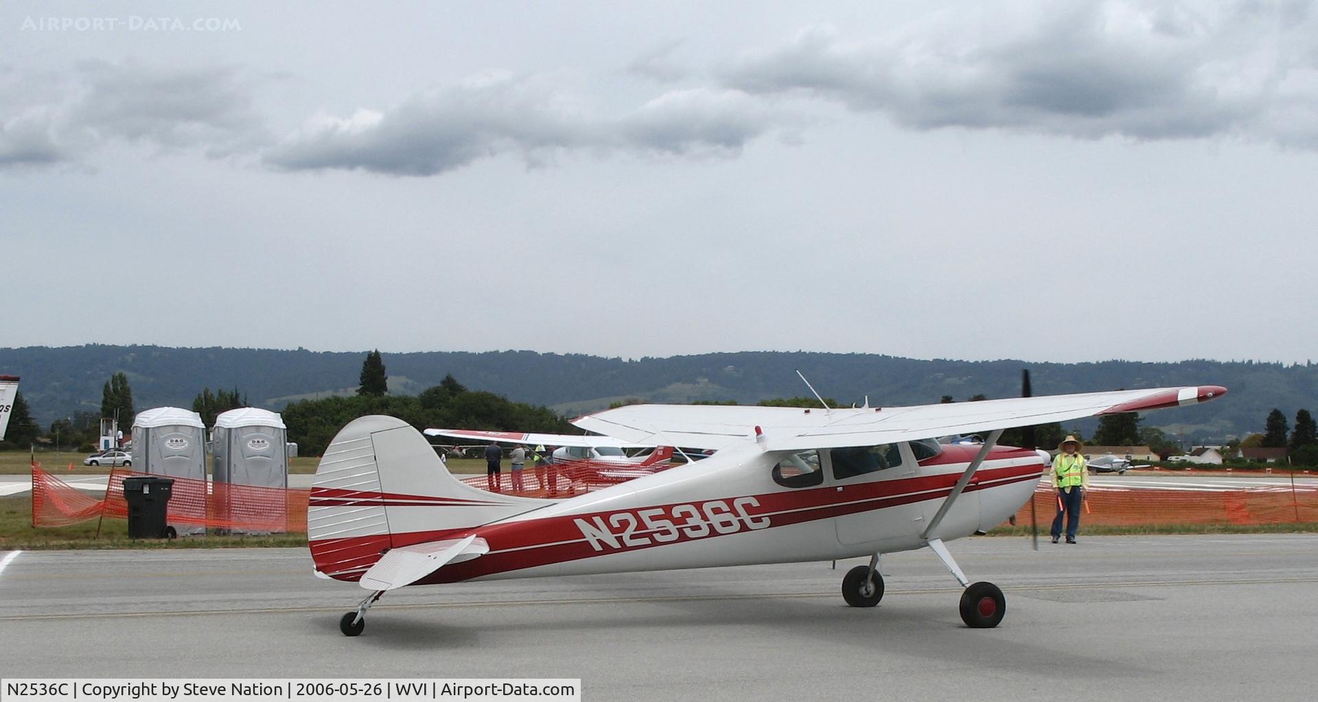N2536C, 1954 Cessna 170B C/N 26180, 1954 Cessna 170B taxying @ Watsonville Municipal Airport, CA