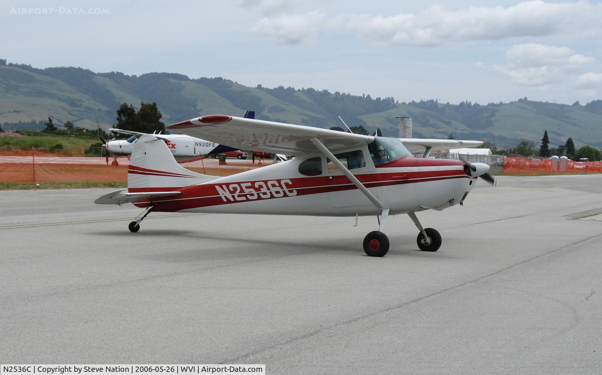 N2536C, 1954 Cessna 170B C/N 26180, 1954 Cessna 170B taxying @ Watsonville Municipal Airport, CA