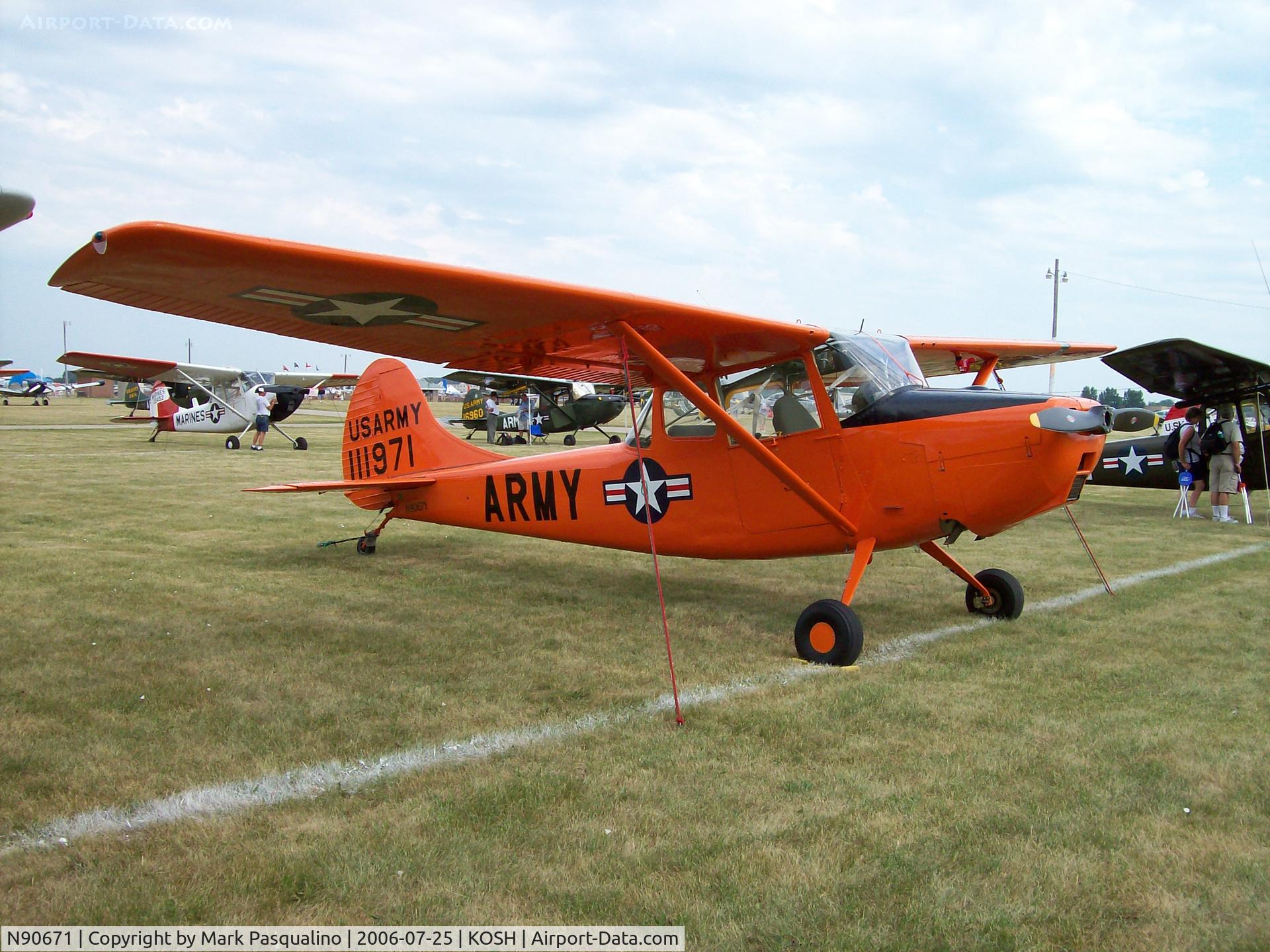 N90671, 1951 Cessna O-1A Bird Dog C/N 22285, Cessna L-19