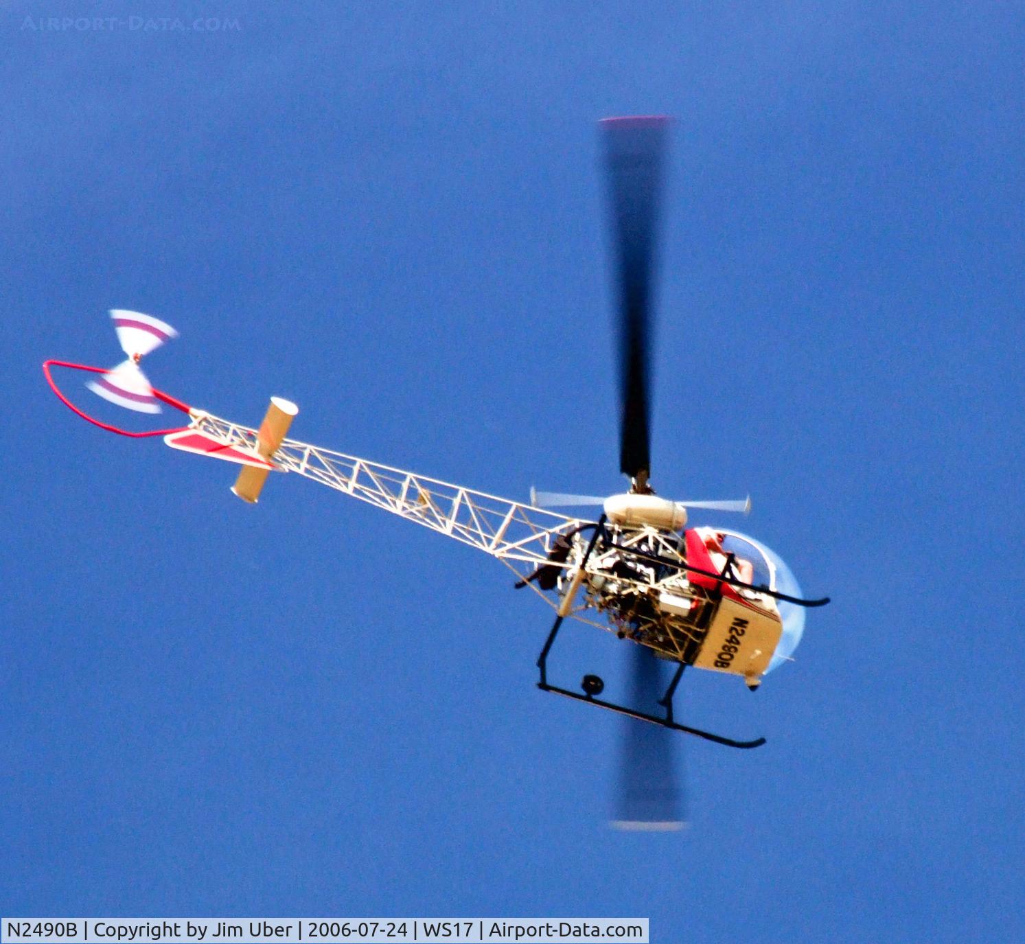 N2490B, 1956 Bell 47G-2 C/N 1516, Bell 47 hopping rides during Airventure 2006