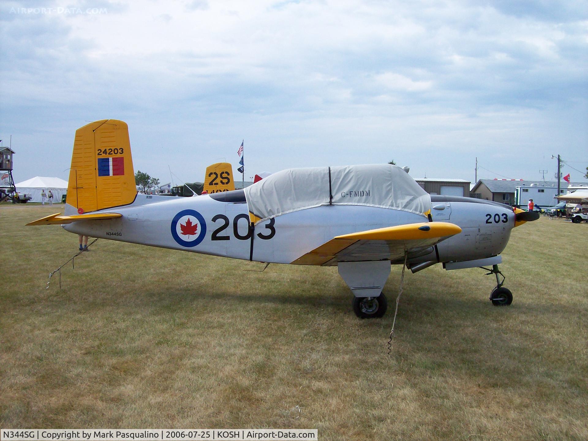 N344SG, 1957 Beech D-45 (T-34B) Mentor C/N BG354, Beech T-34B