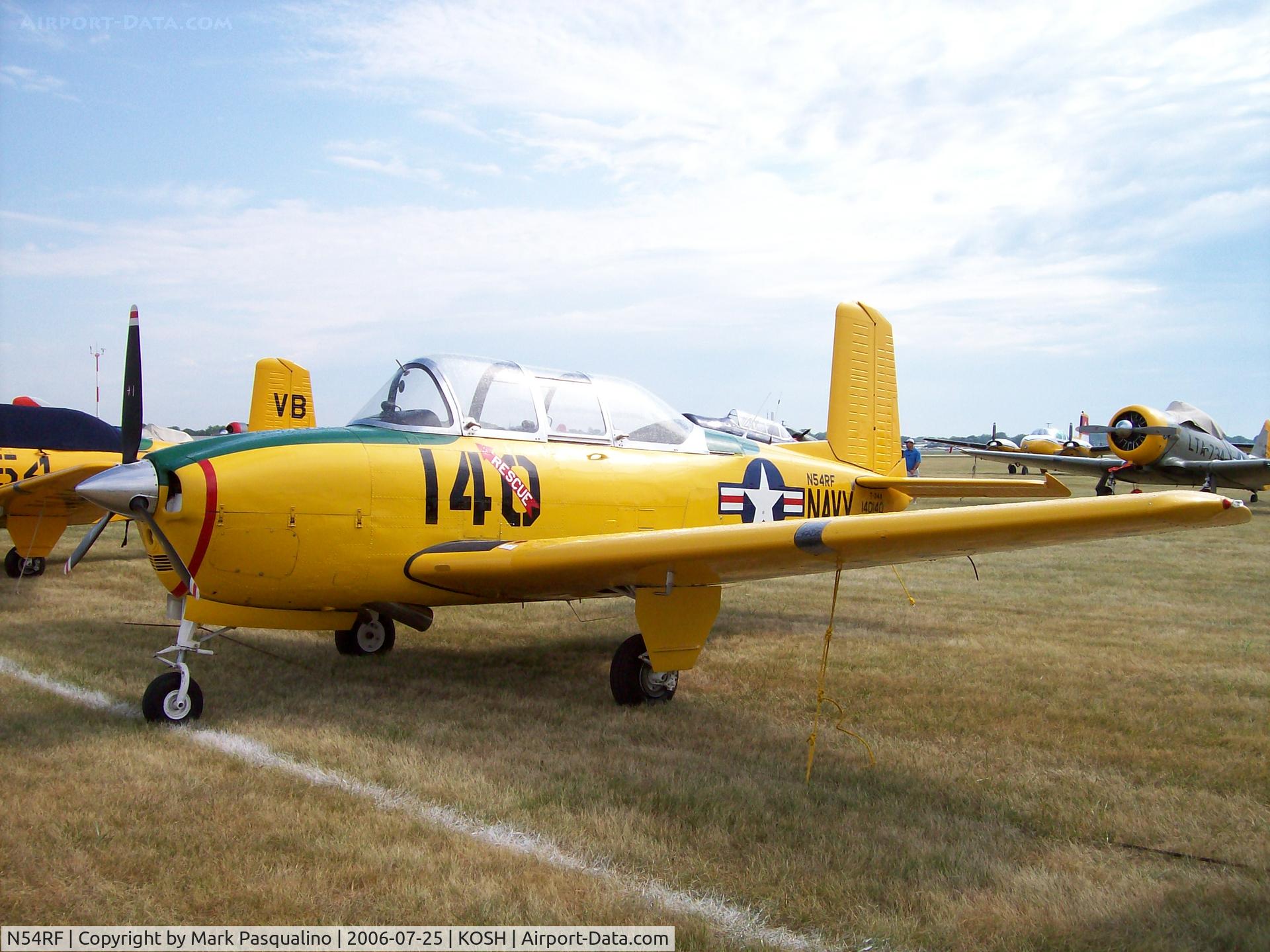 N54RF, 1957 Beech T-34A (A45) Mentor Mentor C/N G-140, Beech T-34A