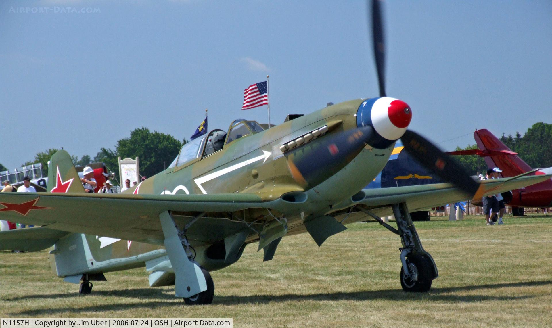 N1157H, 1994 Yakovlev Yak-9U-M C/N 0470402, At the Airventure 2006 show