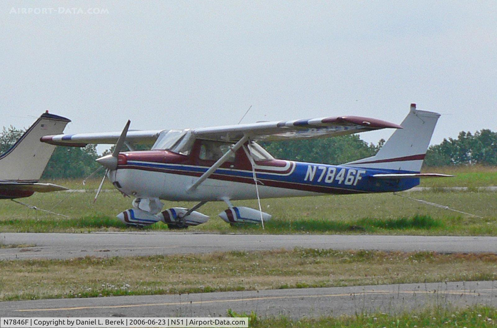N7846F, 1966 Cessna 150F C/N 15063946, This 1966 aircraft sports quite a patriotic scheme.