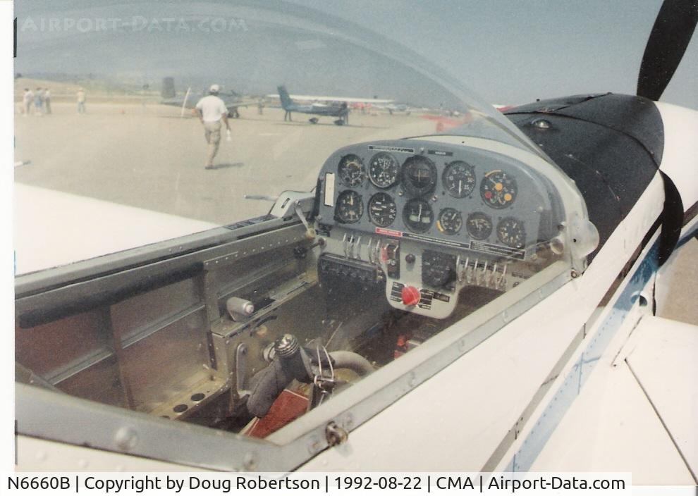 N6660B, 1976 Zlin Z-50LA C/N 0004, 1976 Moravan Zlin Z50 LA Aerobatic, cockpit panel instruments