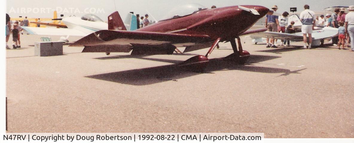 N47RV, 1988 Vans RV-3 C/N 50, Ayers VAN'S RV-3