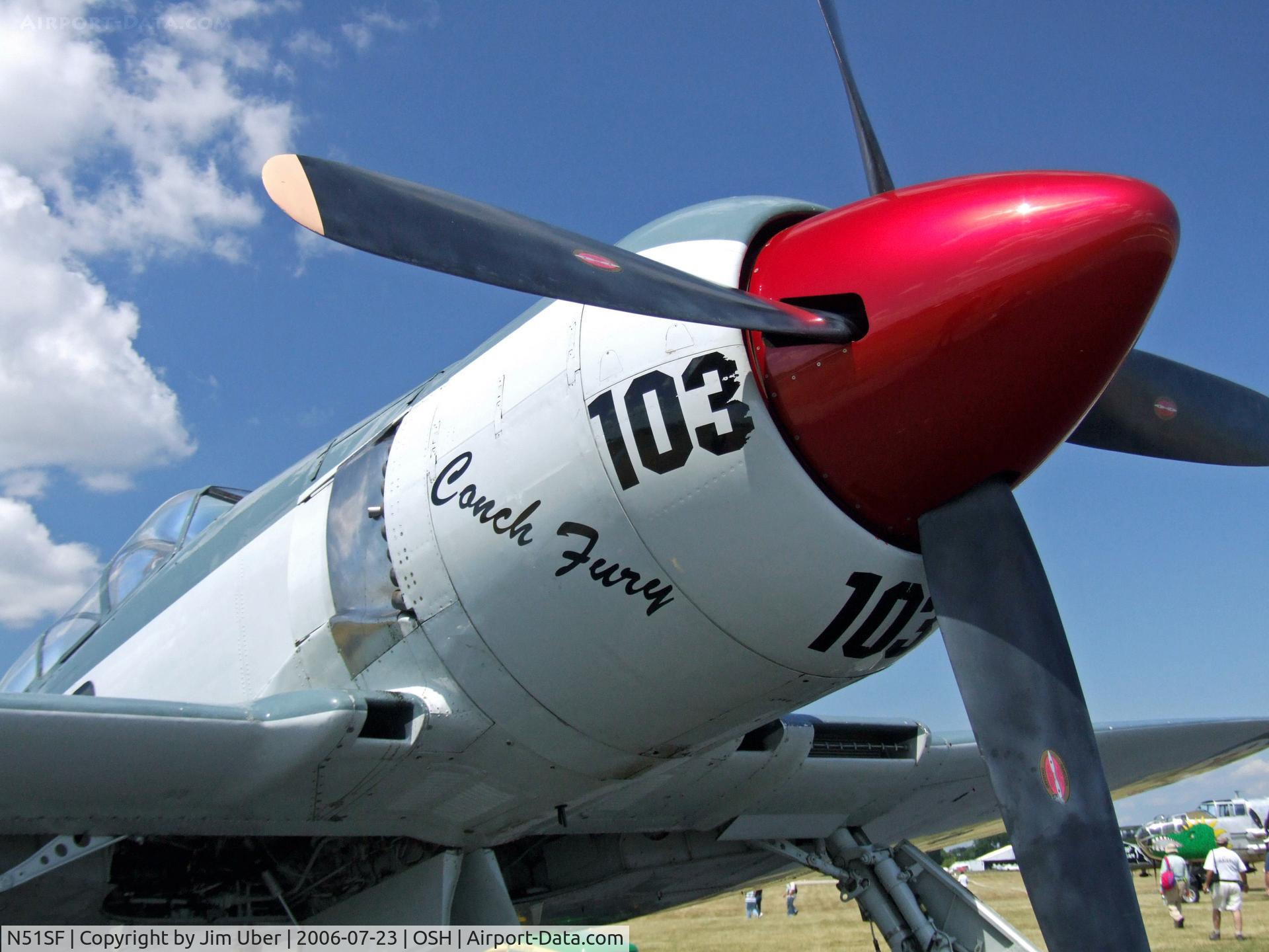 N51SF, 1948 Hawker Sea Fury T.20 C/N ES.3613, Awesome Sea Fury at Oshkosh Airventure 2006