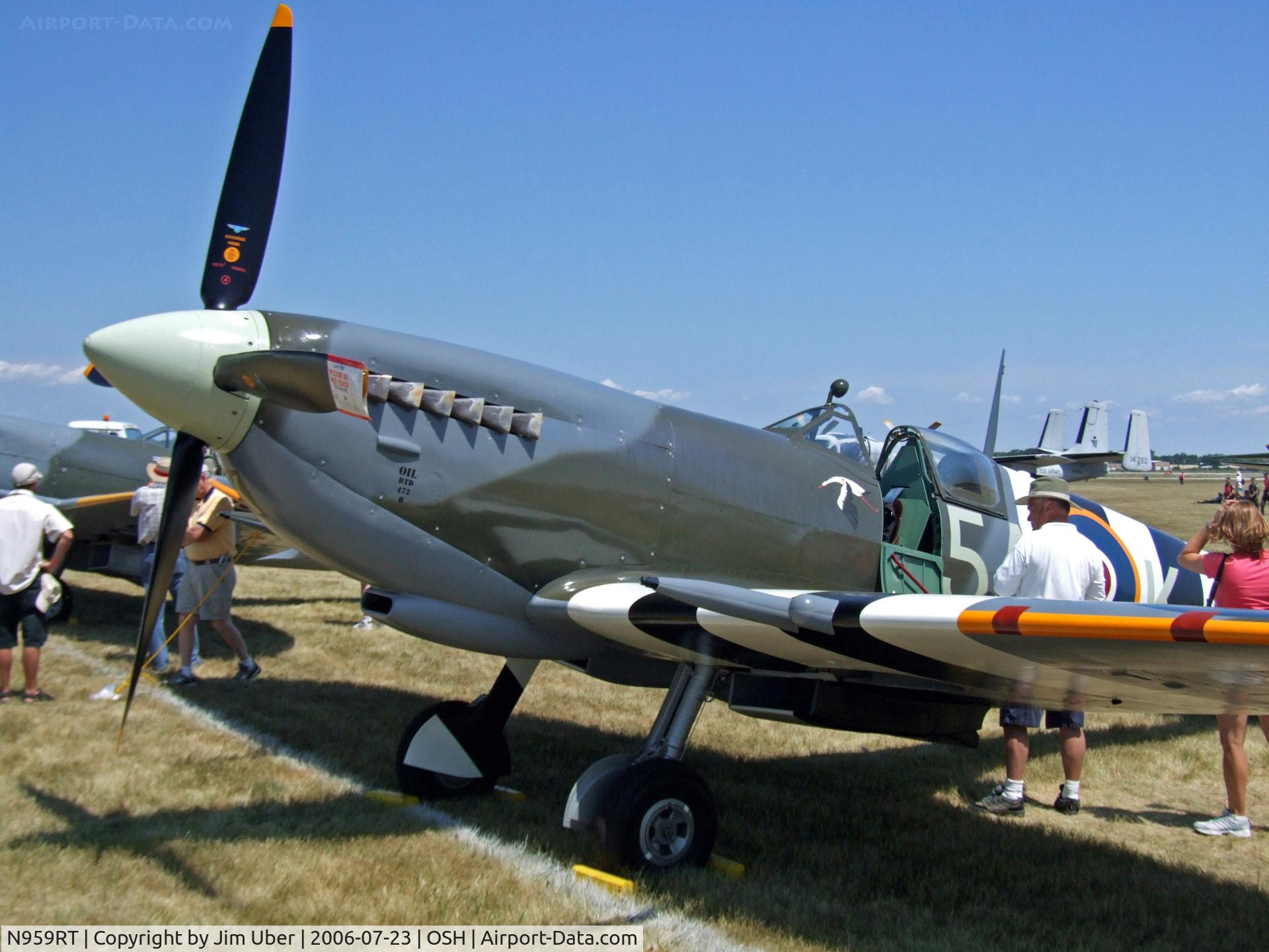 N959RT, 1944 Supermarine 361 Spitfire IXc C/N CBAF.8125, Spitfire from Texas at Airventure 2006