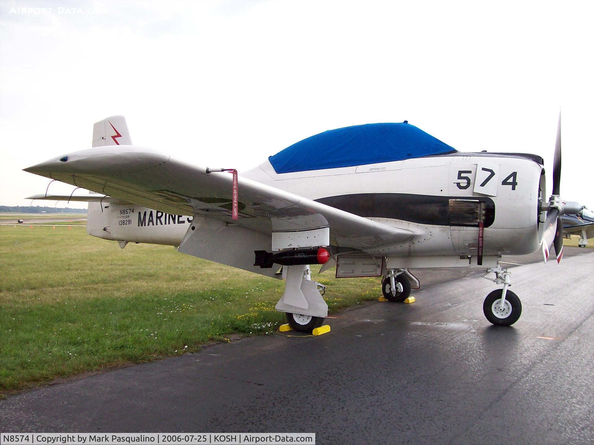 N8574, 1955 North American N91AW C/N 138291, North American T-28B