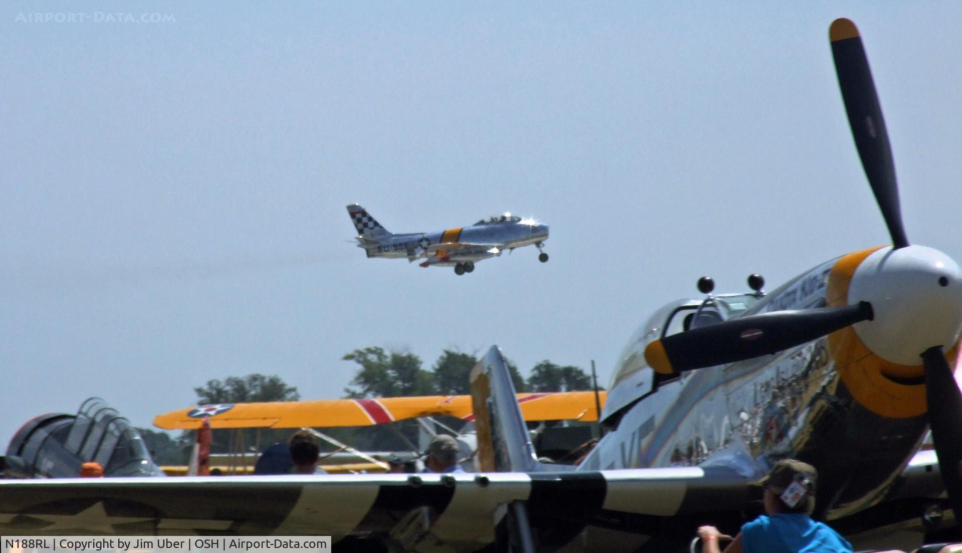 N188RL, 1952 North American F-86F Sabre C/N 191-682, A couple generations of fighters