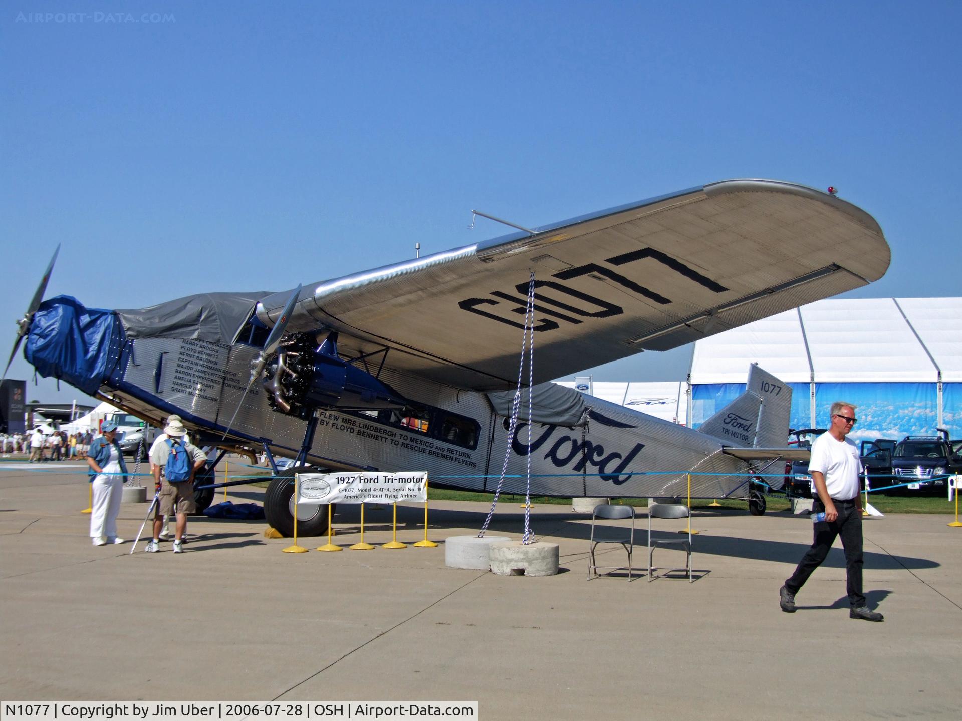 N1077, 1927 Ford 4-AT-B Tri-Motor C/N 10, Another Tri-Motor at Airventure 2006