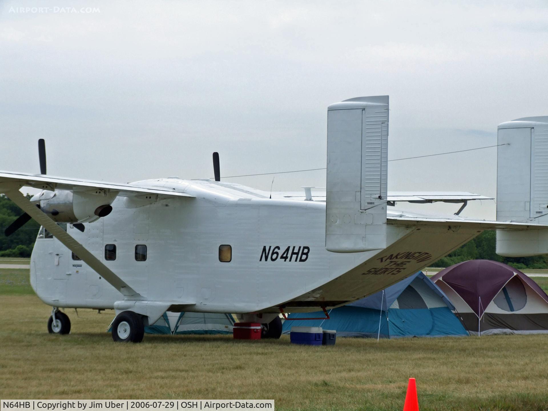 N64HB, 1968 Short SC-7 Skyvan 3 C/N SH.1847, parked in the 