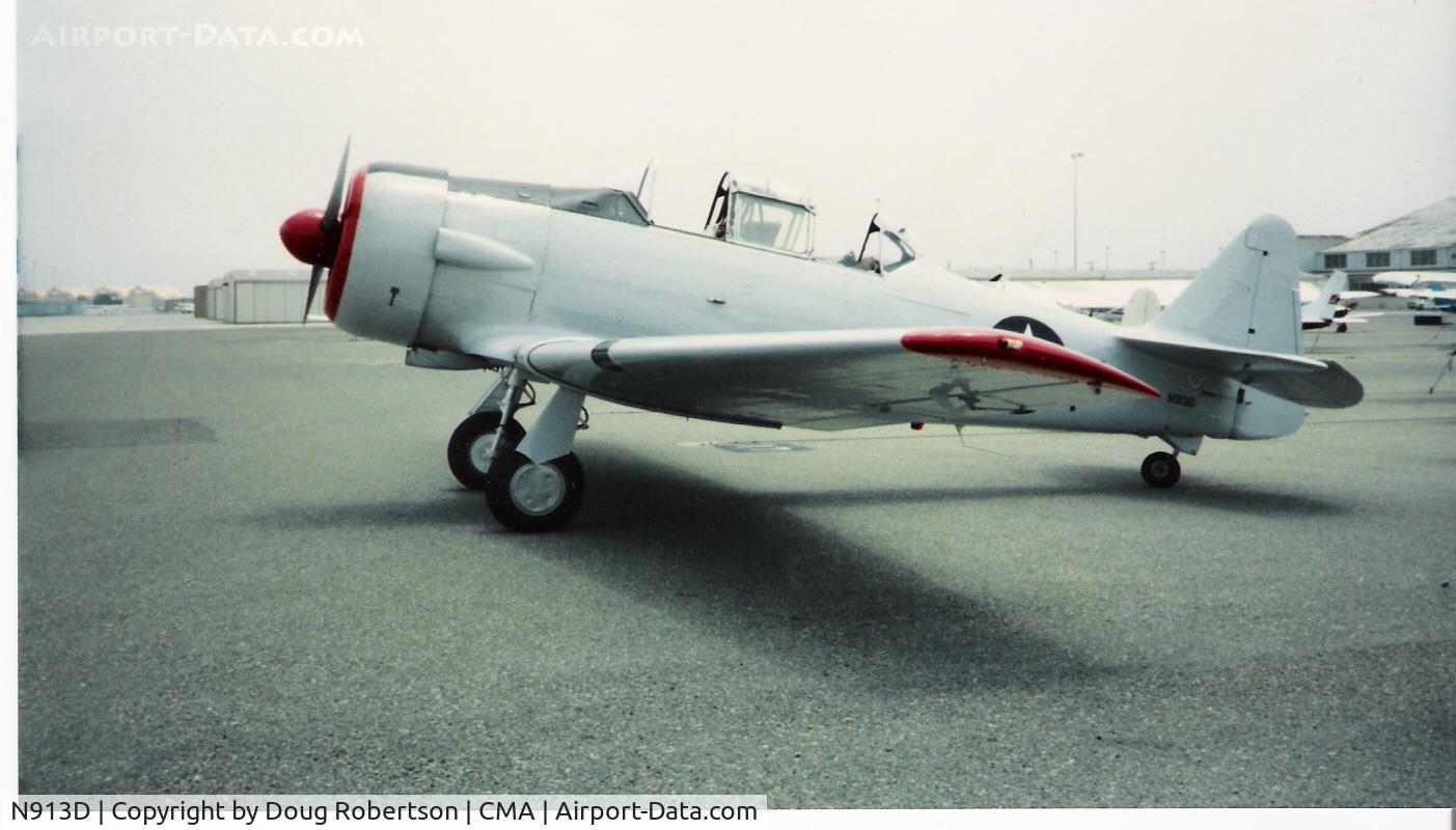 N913D, 1960 North American SNJ-5 Texan C/N 51686, 1960 North American SNJ-5, P&W R-1340-AN-1 Wasp 550 Hp