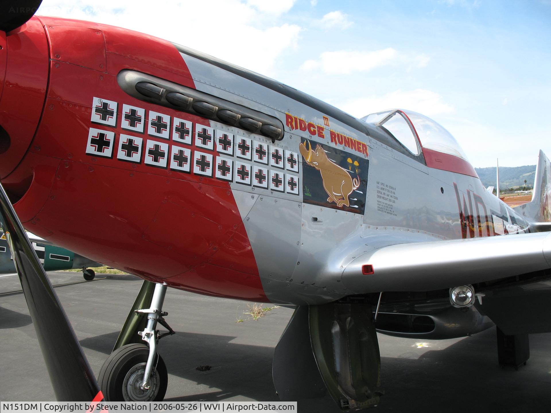 N151DM, 1944 North American F-51D Mustang C/N 44-13250, CLOSE-UP 