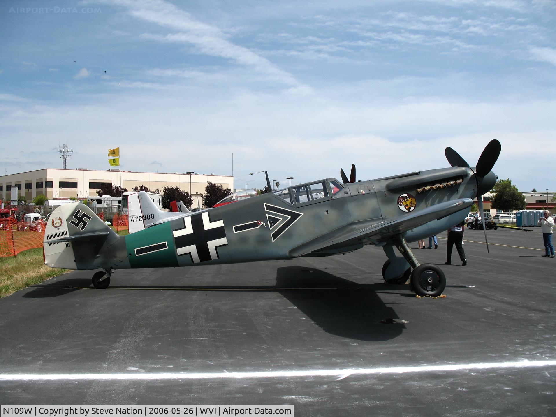 N109W, Hispano HA-1112-M1L Buchon C/N 234, ME-109 @ Watsonville Municipal Airport, CA