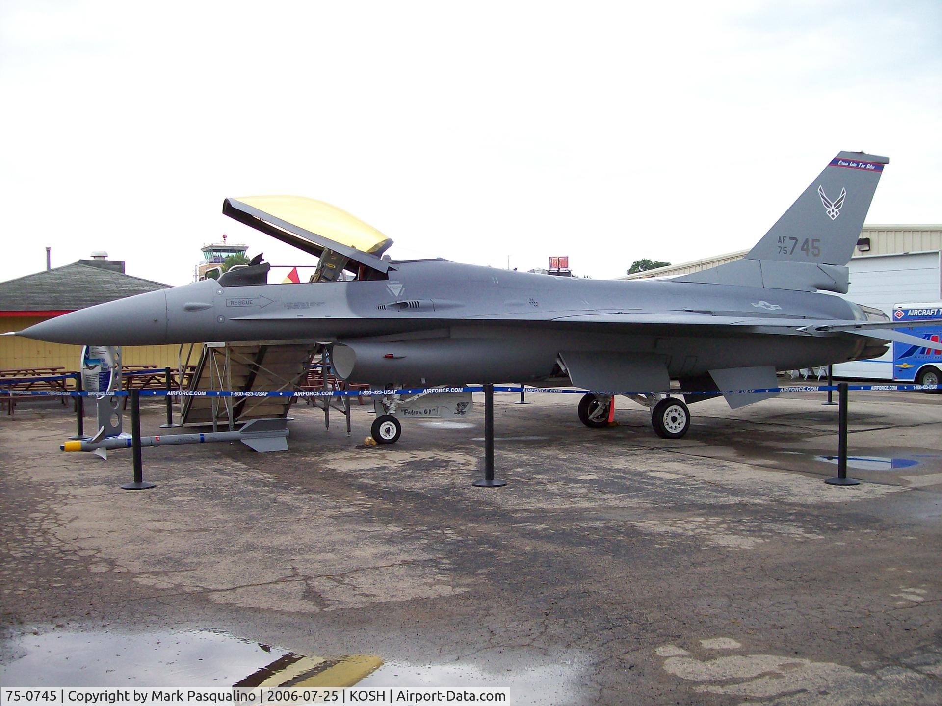75-0745, 1977 General Dynamics YF-16A Fighting Falcon C/N 61-1, F-16