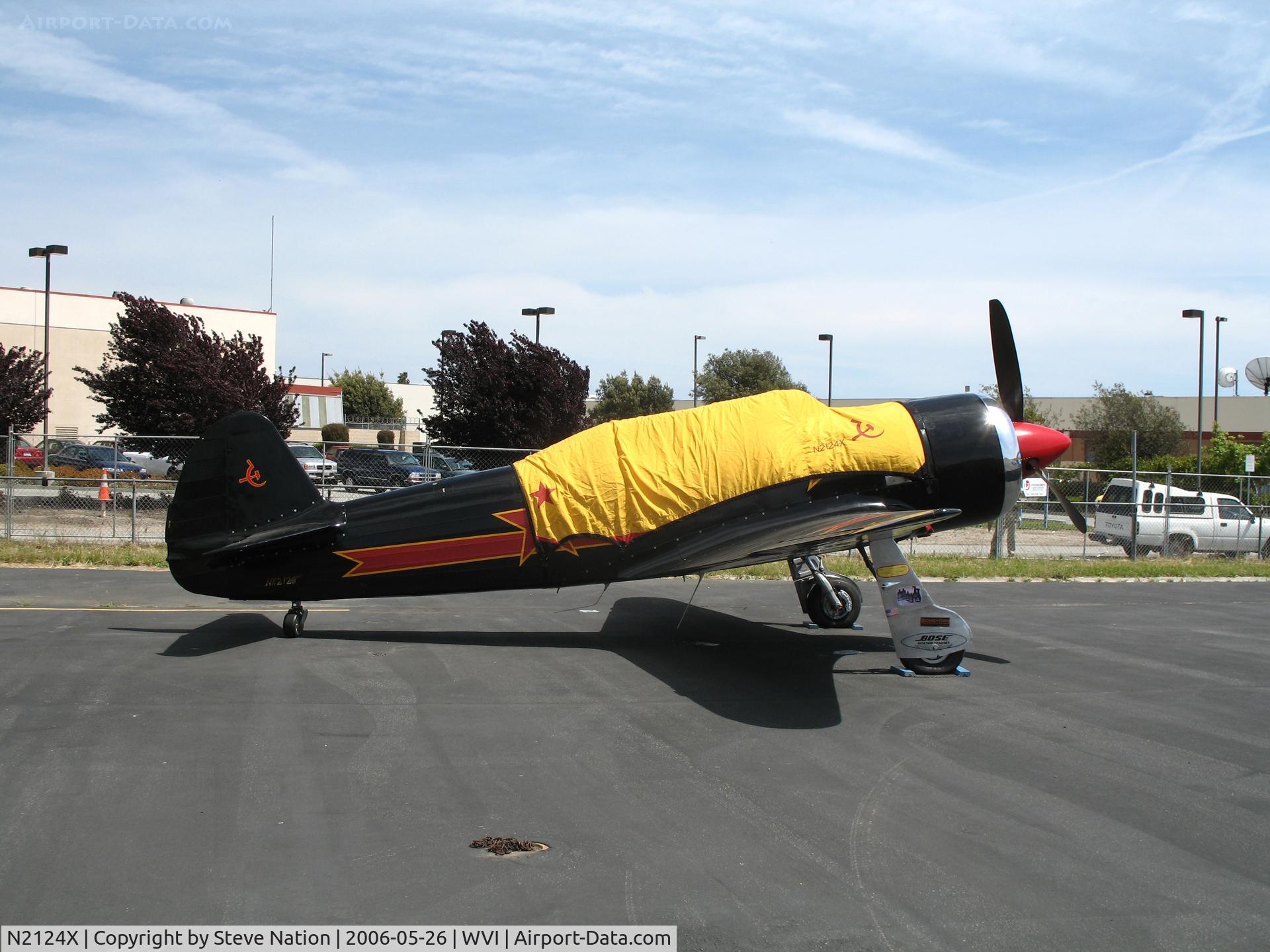 N2124X, 1952 Yakovlev Yak-11 C/N 102146, 1952 Yakovlev YAK-11 @ Watsonville Municipal Airport, CA