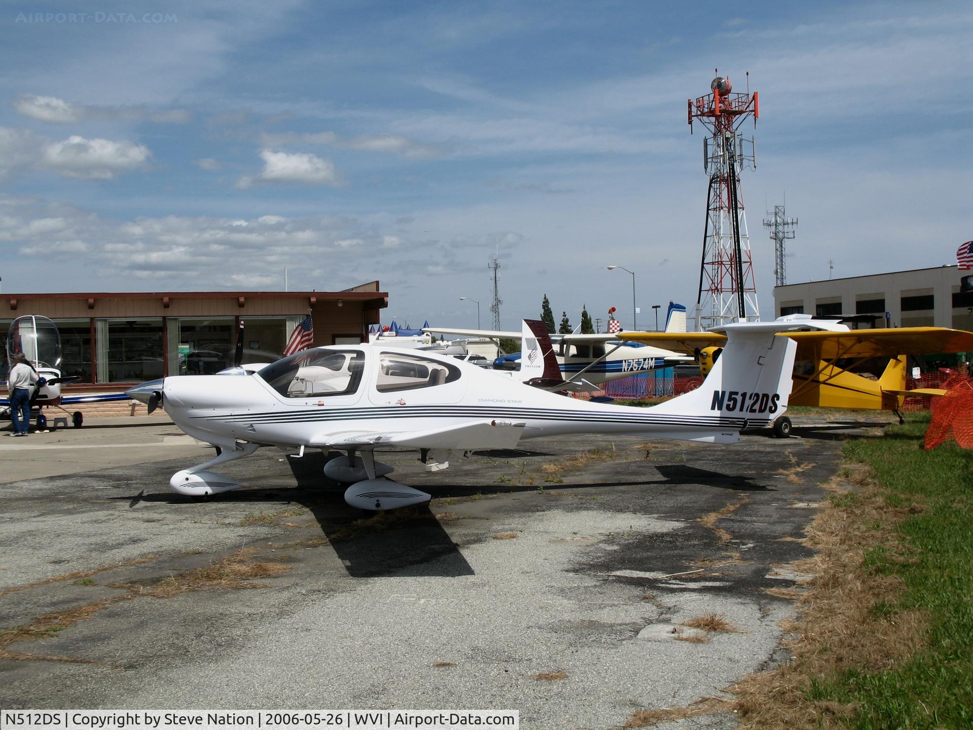 N512DS, 2006 Diamond DA-40 Diamond Star C/N 40.622, USAero LLC 2006 Diamond Aircraft DA 40 @ Watsonville Municipal Airport, CA