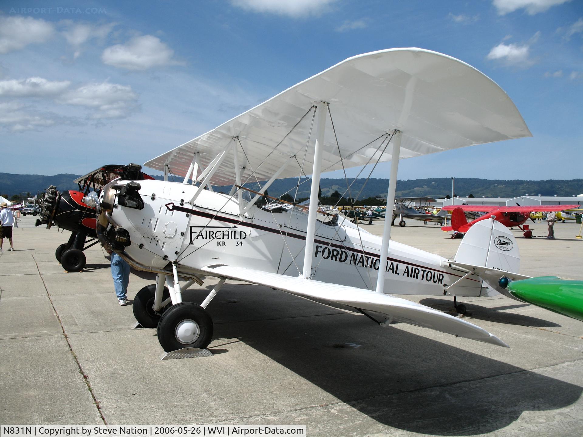 N831N, 1929 Fairchild KR-34C C/N 426, 1929 Fairchild KR-34C in Ford National Air Tour markings (NC831N) @ Watsonville Municipal Airport, CA