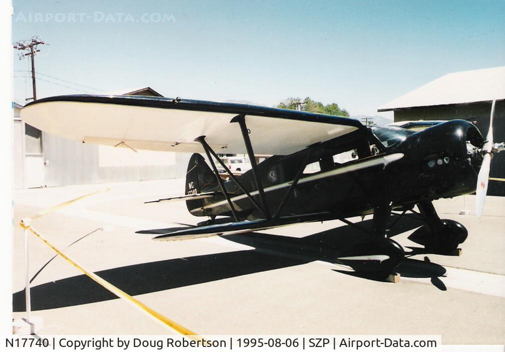 N17740, 1935 Waco YOC C/N 4279, 1935 Waco YOC CUSTOM, Jacobs R755A 300 Hp upgrade, aerodynamically balanced rudder, small lower wings, curved windscreen quarter panels