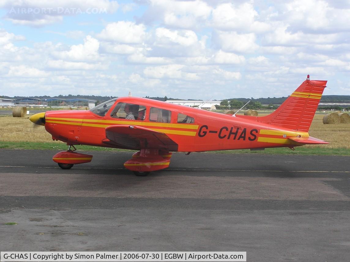 G-CHAS, 1980 Piper PA-28-181 Cherokee Archer II C/N 28-8090325, PA-28 in bright colour scheme
