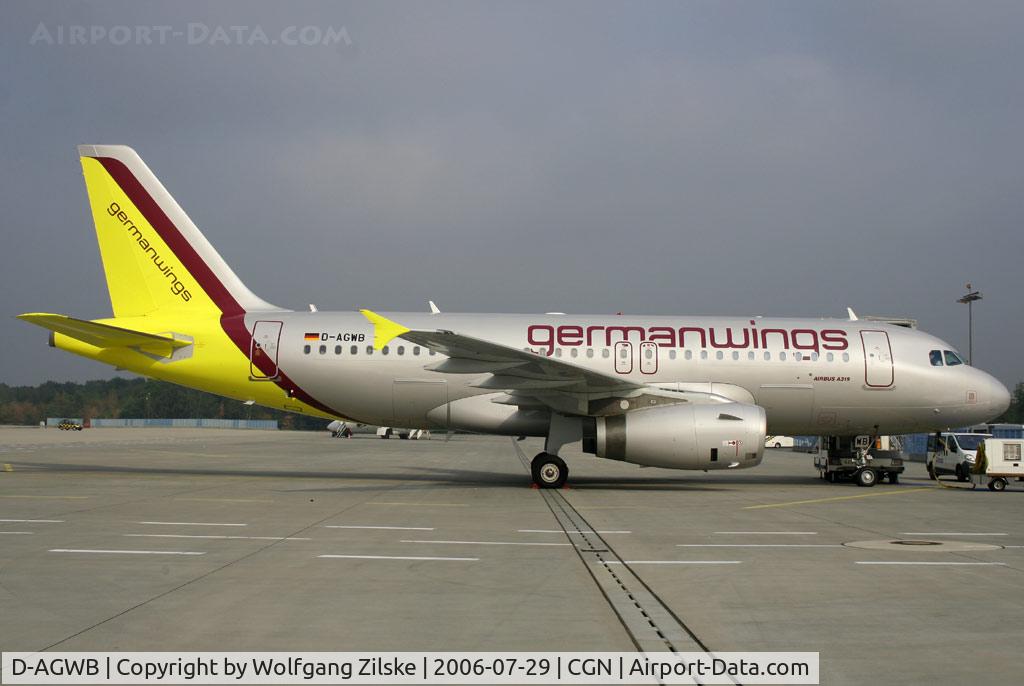 D-AGWB, 2006 Airbus A319-111 C/N 2833, Based at CGN