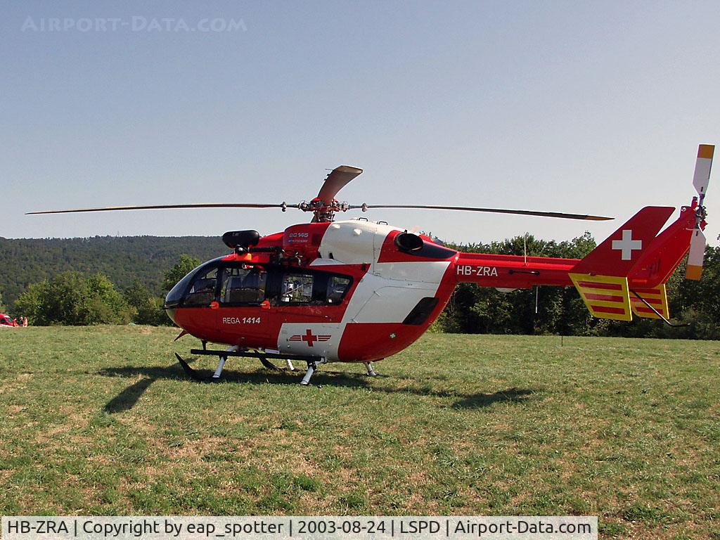 HB-ZRA, 2002 Eurocopter-Kawasaki EC-145 (BK-117C-2) C/N 9026, at airdisplay 2003 Dittingen