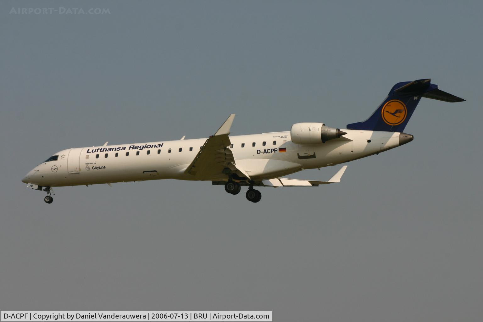 D-ACPF, 2001 Canadair CRJ-701ER (CL-600-2C10) Regional Jet C/N 10030, arrival of UHINGEN (flight LH4602) on rwy 25L