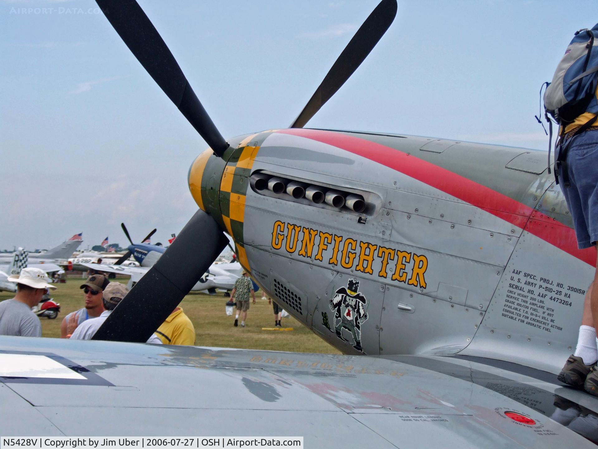 N5428V, 1944 North American P-51D Mustang C/N 122-39723, at Airventure 2006