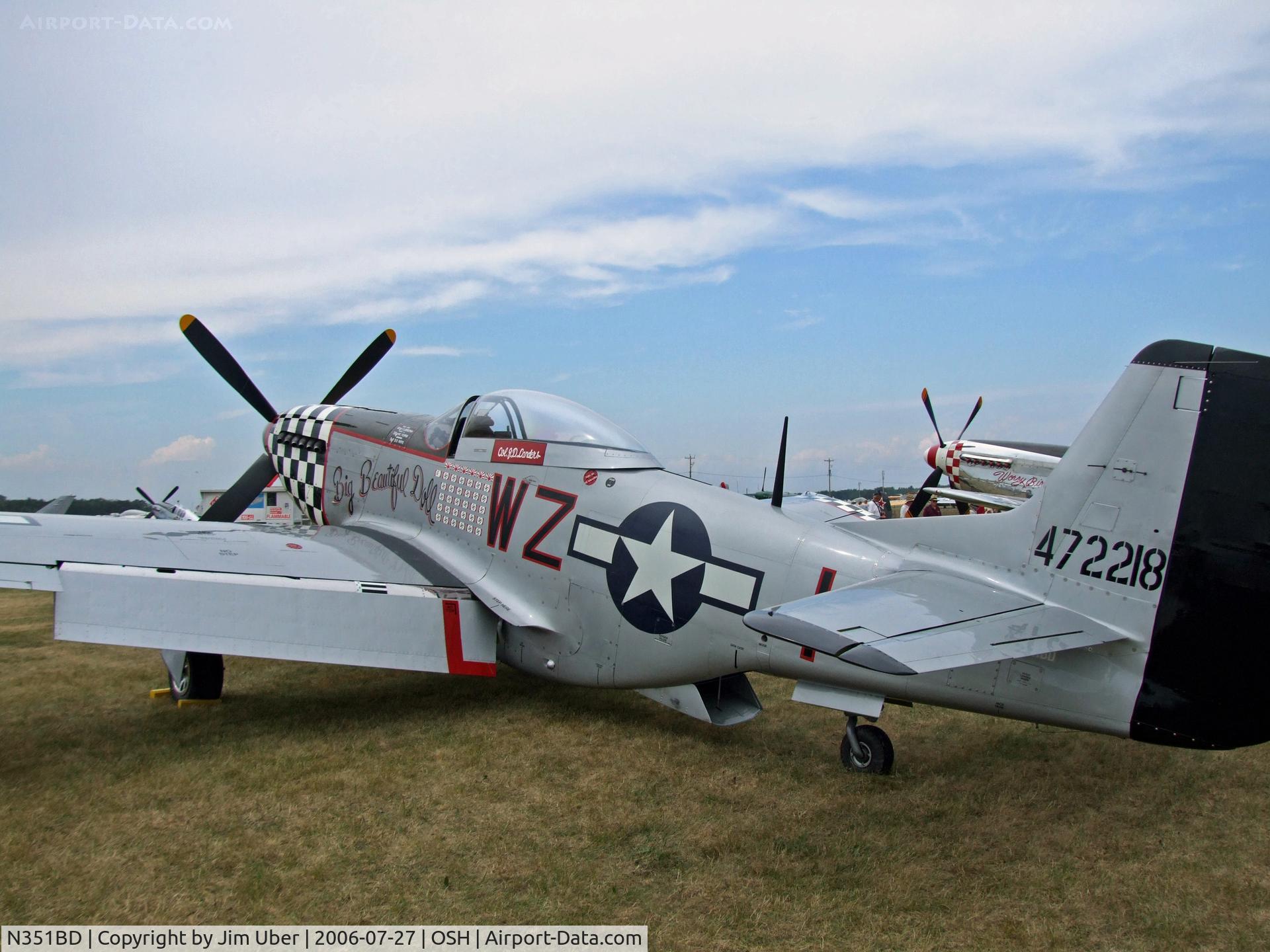 N351BD, 1944 North American F-51D Mustang C/N 44-85634, 