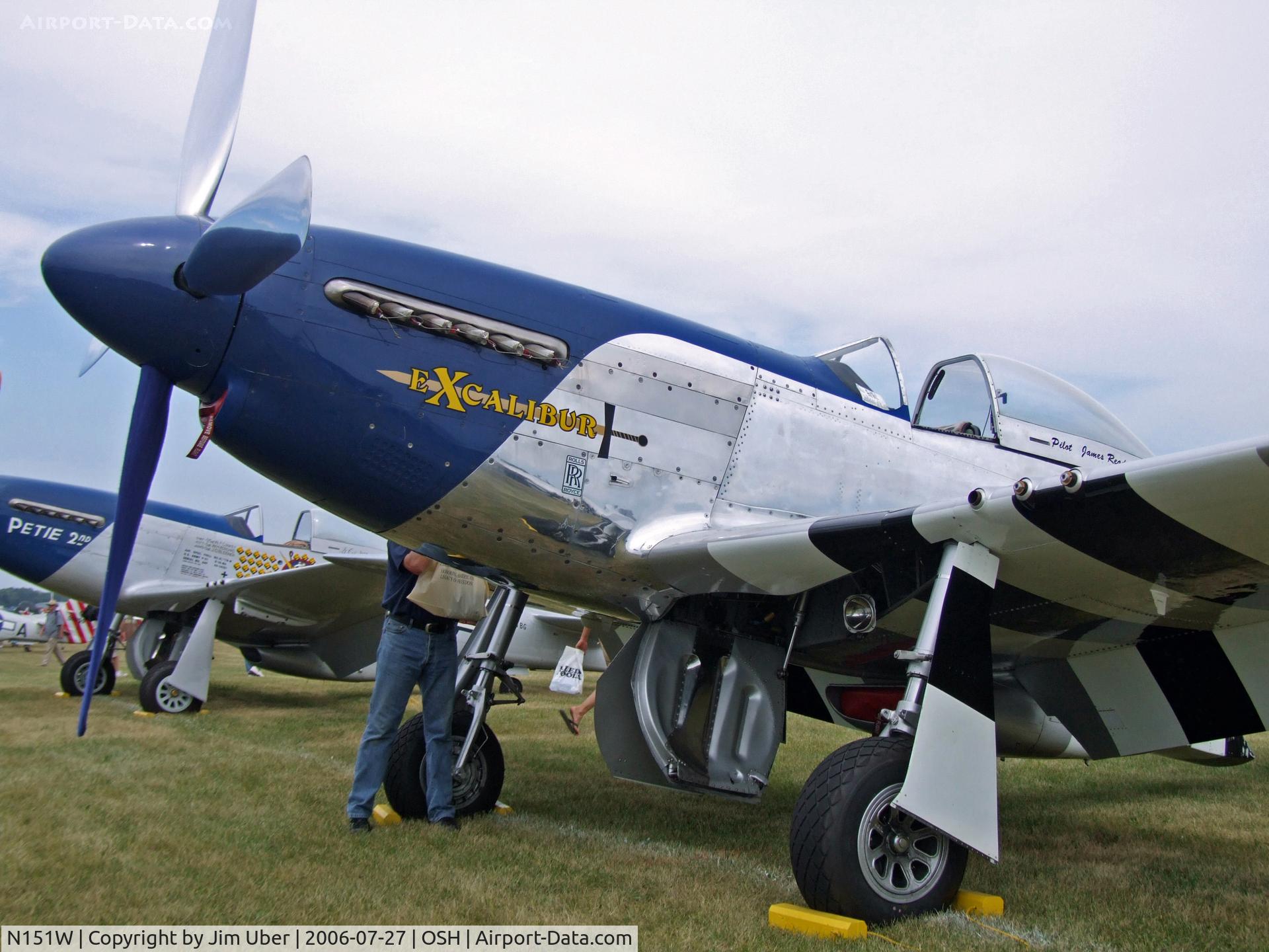 N151W, 1945 North American F-51D Mustang C/N 124-48293, At Airventure 2006