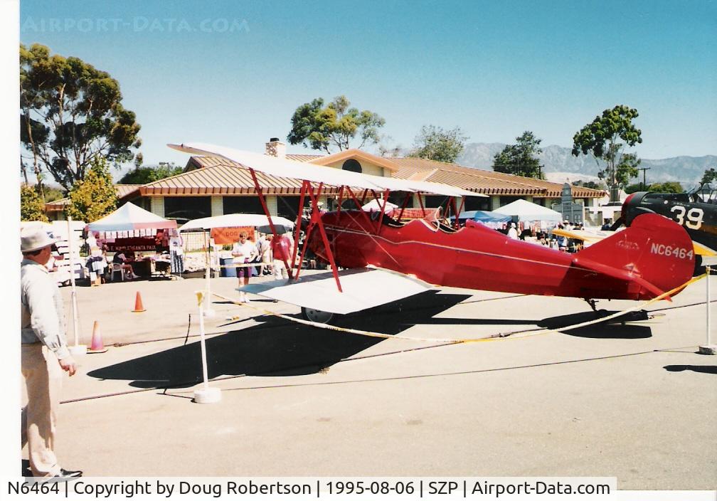 N6464, 1928 Curtiss-Wright Travel Air 4000 C/N 785, 1928 Curtiss Wright TRAVEL AIR 4000, Lycoming R680-4P-B4 220 Hp, restricted class