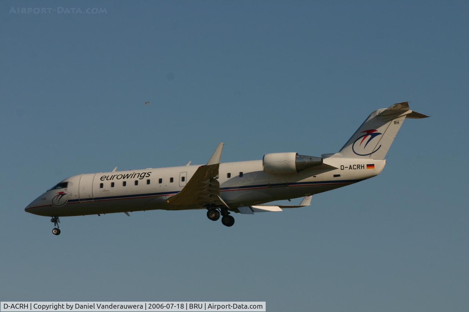 D-ACRH, 2002 Canadair CRJ-200LR (CL-600-2B19) C/N 7738, arrival on rwy 25L