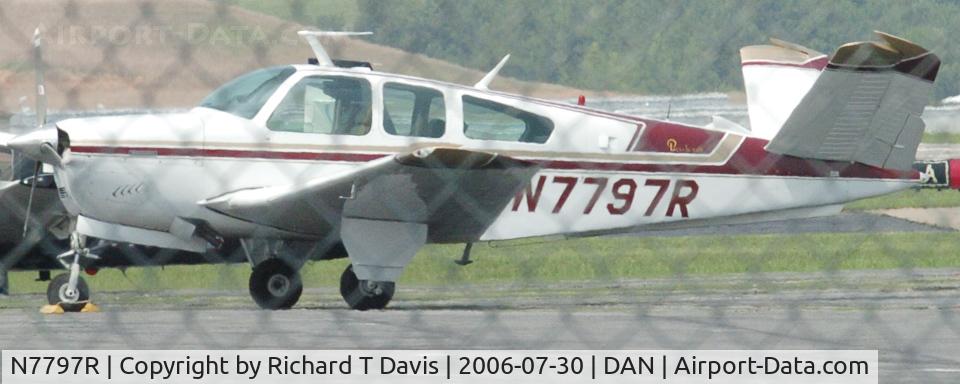 N7797R, 1968 Beech V35A Bonanza C/N D-8890, 1968 Beech V35A in Danville Va.