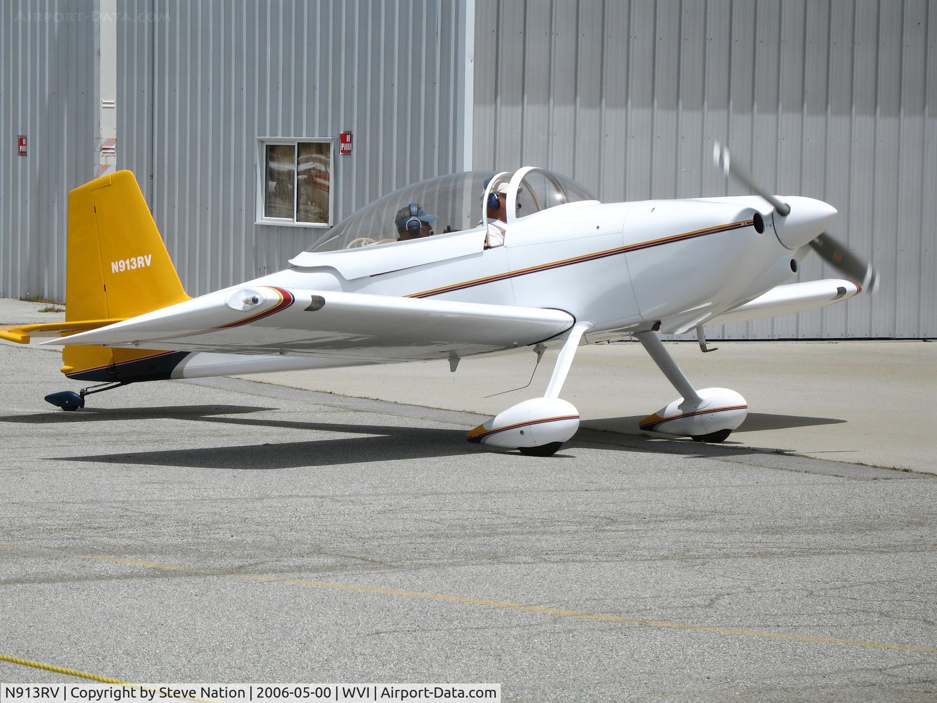 N913RV, 2004 Vans RV-8 C/N 80926, Another shot of 2004 Bowers VANS RV-8 taxying @ Watsonville Municipal Airport, CA