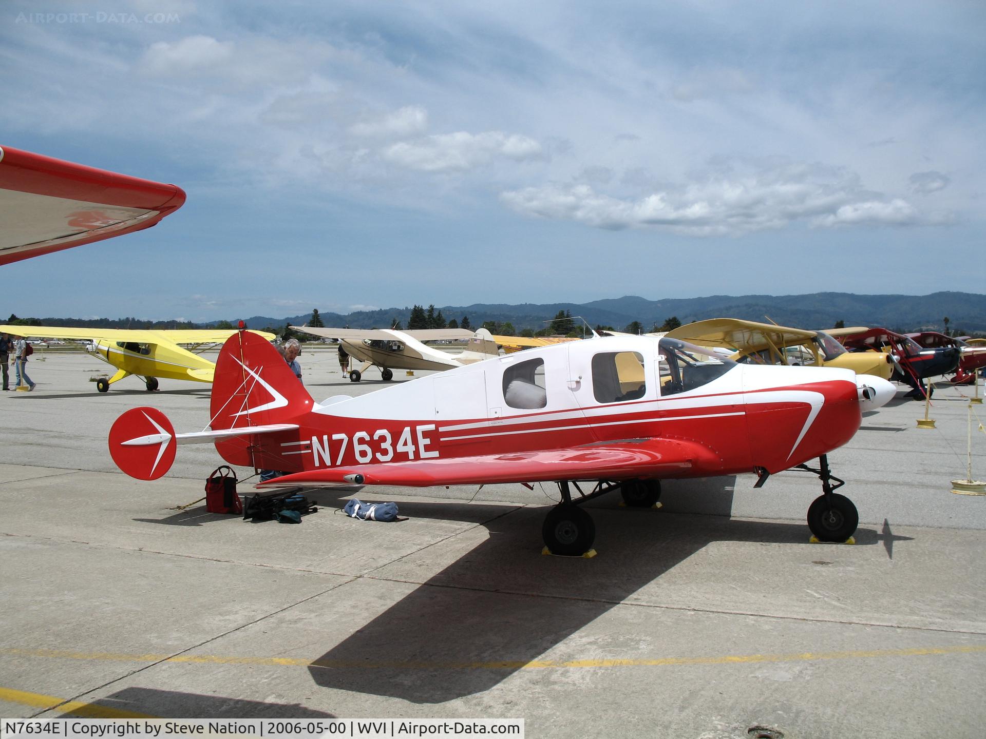 N7634E, 1959 Downer Bellanca 14-19-3 C/N 4136, Tricycle-gear 1959 Bellanca 14-19-3 @ Watsonville Municipal Airport, CA