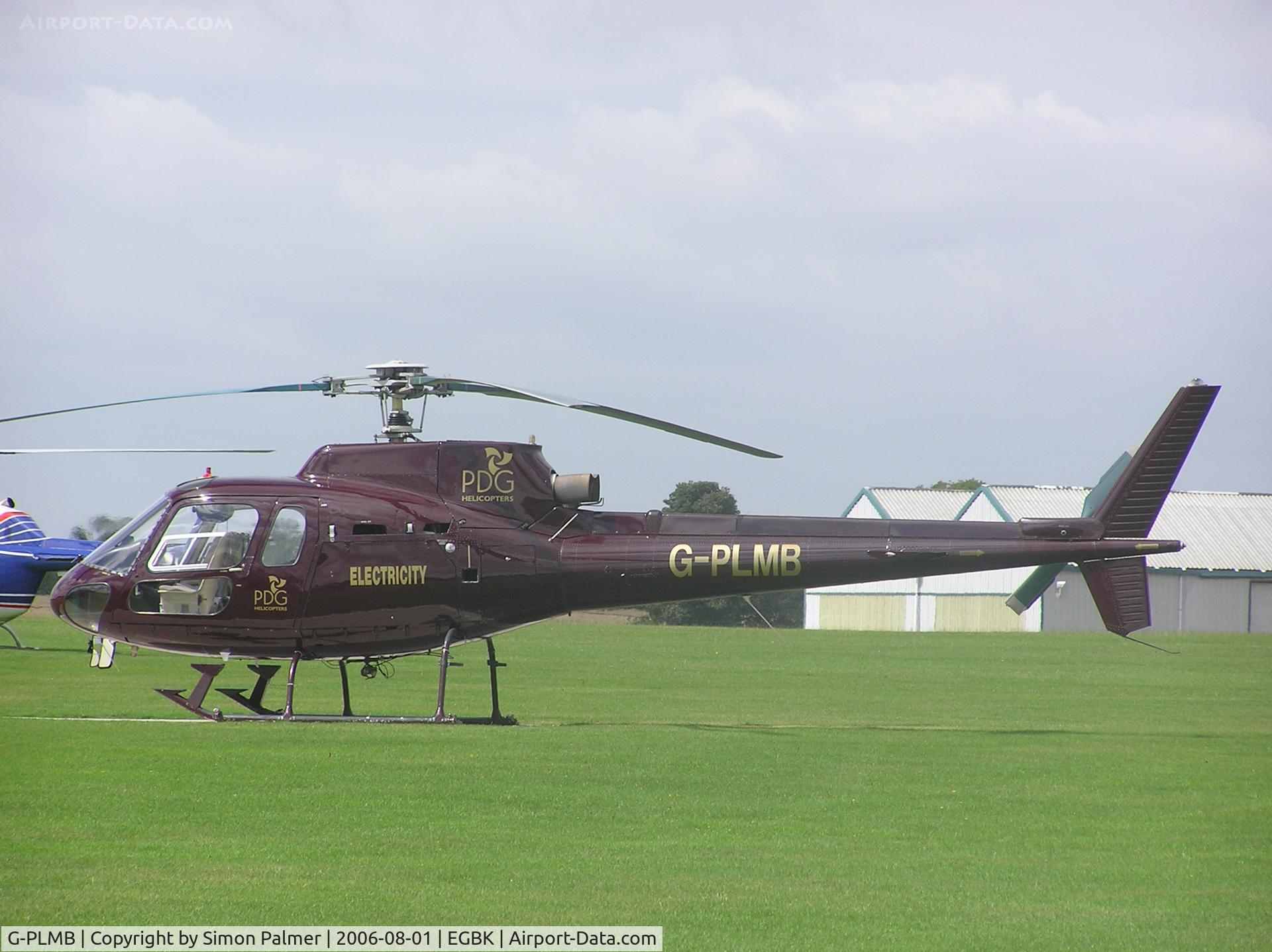 G-PLMB, 1980 Aerospatiale AS-350B Ecureuil C/N 1207, AS350B Ecureuil visiting Sywell