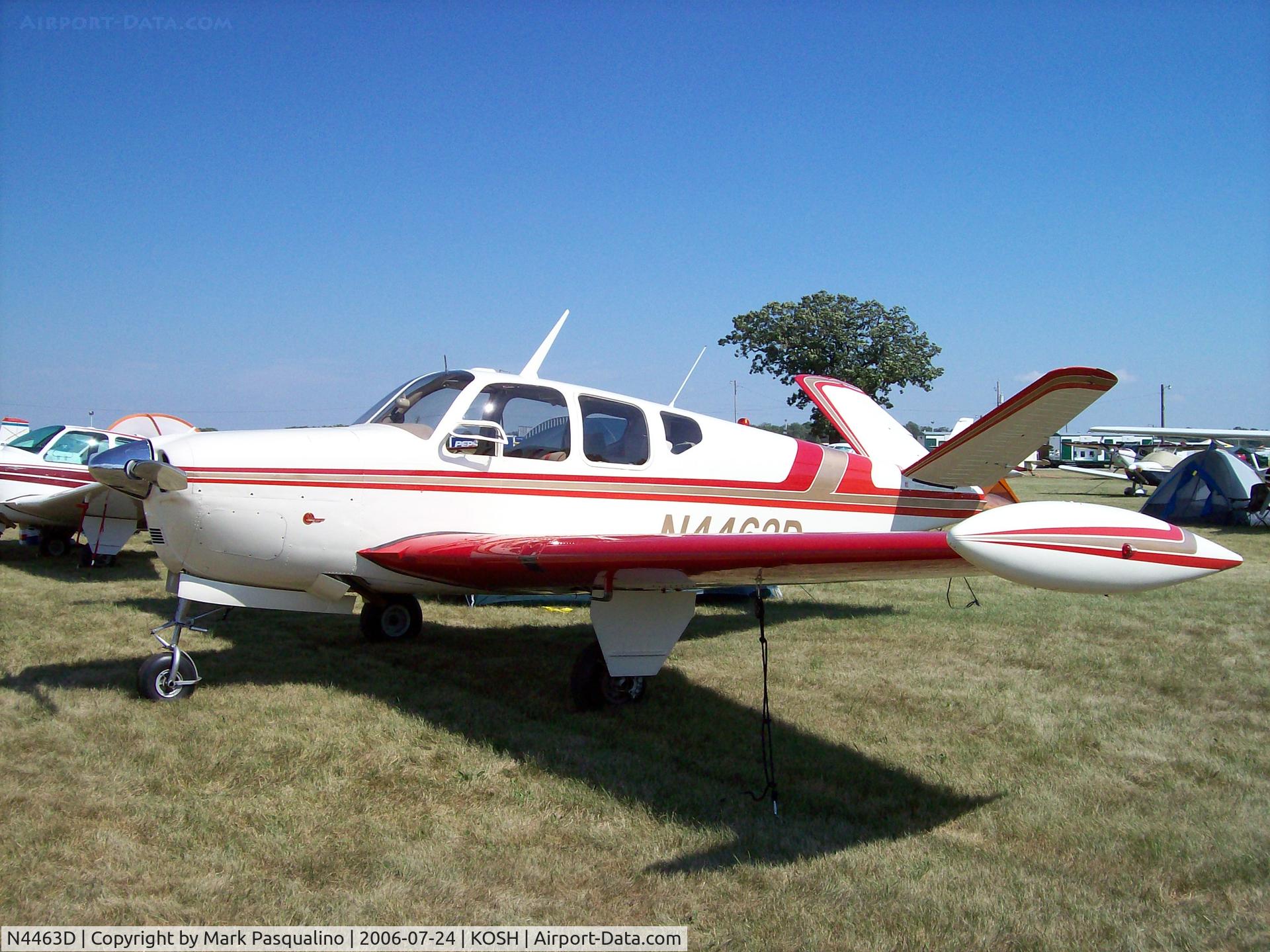 N4463D, 1956 Beech G35 Bonanza C/N D-4645, Beech G35